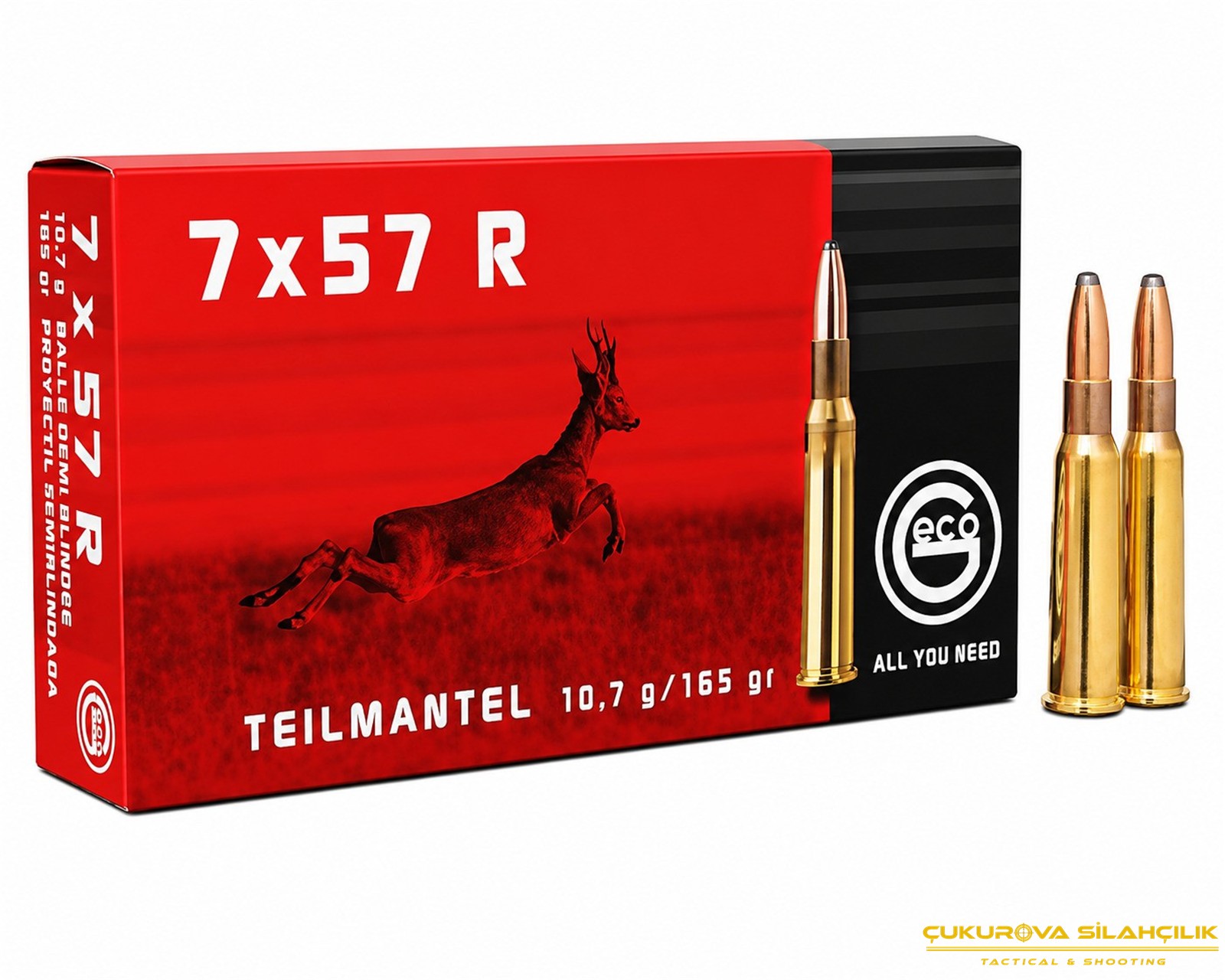 Geco 7 x 57 R Ruag Sp. 165 Grn. 5163