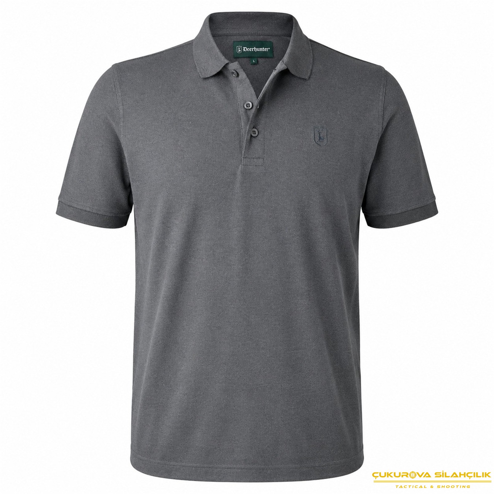 Deerhunter Harris Polo Yaka Gri T-Shirt