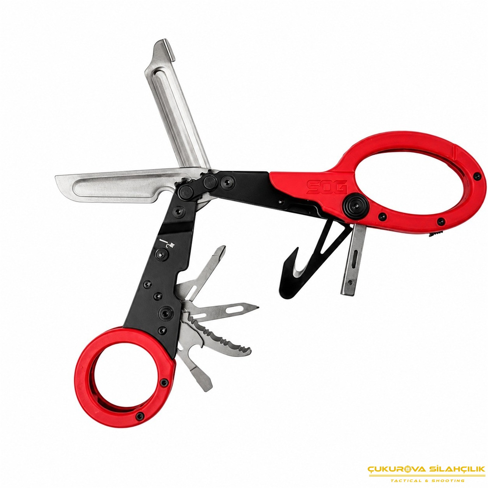 Sog Parashears Çok Amaçlı Makas Kırmızı