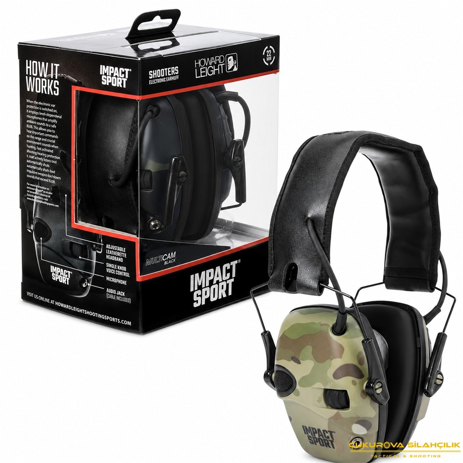 Howard Leight Impact Sport Sound Elektronik Atış Kulaklığı Camo