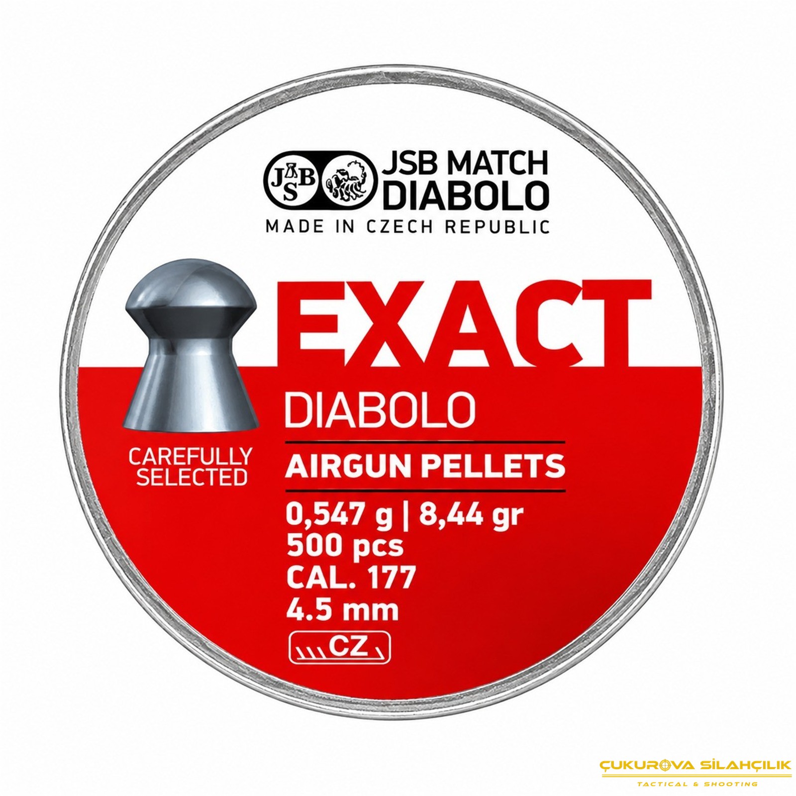 JSB Exact Diabolo Havalı Saçma 4.52 Mm. 500 Adet