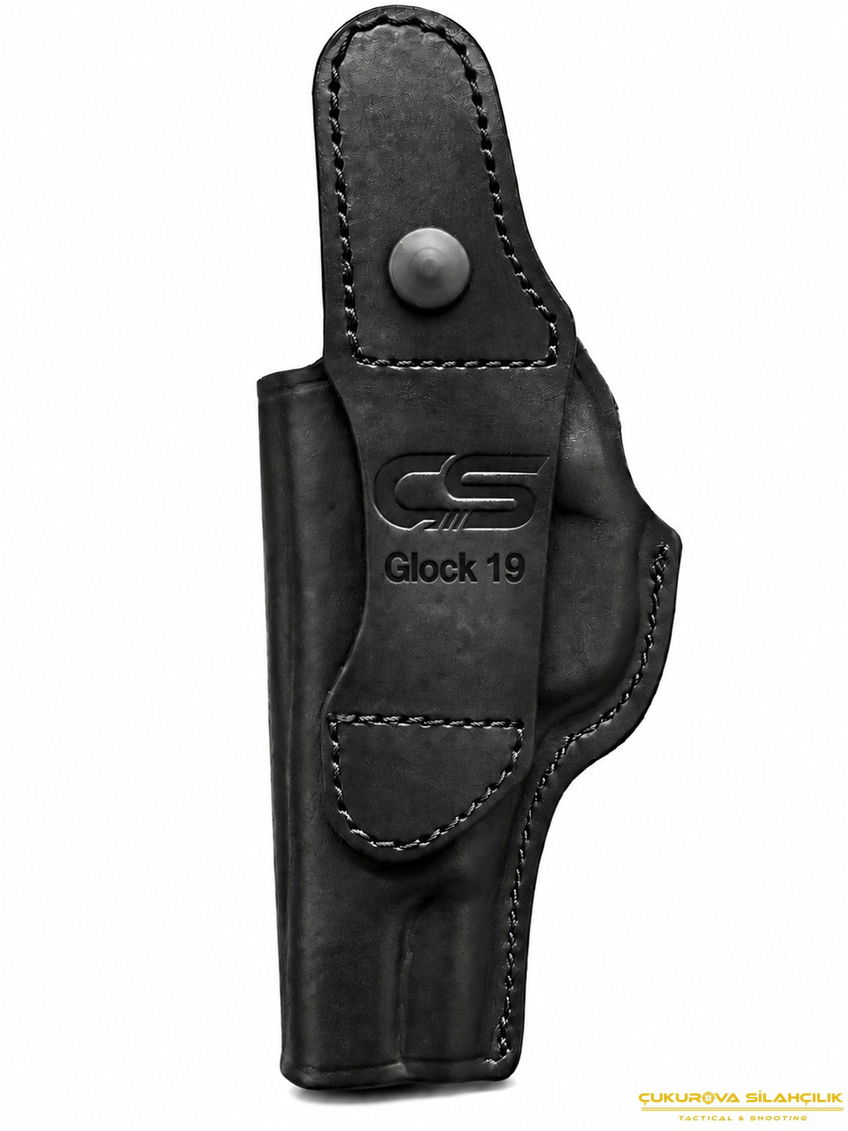 CS Maşalı Belt Glock 19 Tabanca Kılıfı Siyah