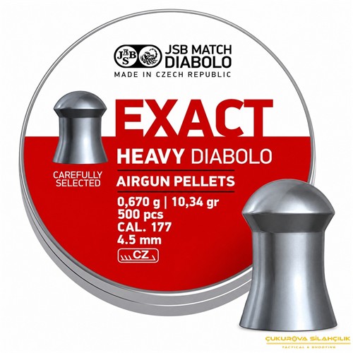 JSB Exact Heavy Diabolo Havalı Saçma 4.52 Mm. 500 Adet
