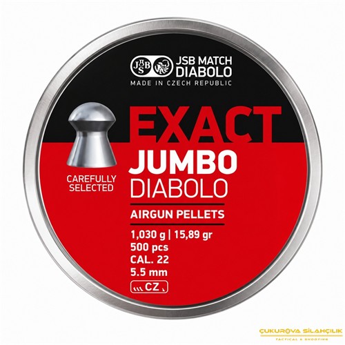 JSB Exact Jumbo Diabolo Havalı Saçma 5.52 Mm. 500 Adet