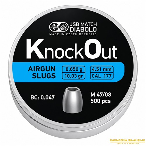 JSB Diabolo Knockout Havalı Saçma 4.51 Mm. 500 Adet