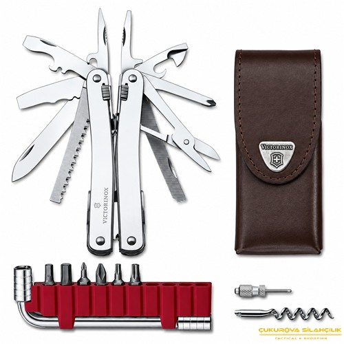 Victorinox 3.0235.L Spirit X Plus Swisstool Deri Kılıflı Çakı